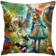 Textiles KEROTA Alice Wonderland Pillow Square Cushion Cover (45.7x45.72cm)