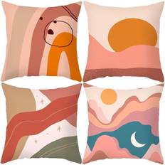 Textiles KEROTA Euro Pillow Pack of 4 Colorful Painting inches-Color Cushion Cover