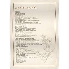 WHIBOS gold rush lyric 16x20 Print Poster 50.8x20cm