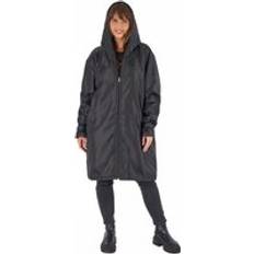 OHS Full-Zip Sherpa Lined Water Resistant Oversized Hoodie Blanket Black
