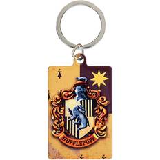 Hufflepuff Metal Keyring - Yellow
