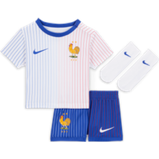 Nike FFF 2024 Stadium Away Baby/Toddler Football Replica 3-Piece Kit White Polyester 18-24M