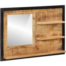 vidaXL Mirror with Shelves 80 x 8 x 55 cm