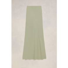 Ami Paris Skirts Ami Paris Long Skirt With Bias Cut Green for Women