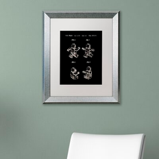 Interior Details Trademark Fine Art 'Lego Man Patent 1979 Page 2 Black' Graphic Print Framed Art