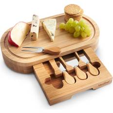 Stainless Steel Cheese Boards VonShef With Knives Cheese Board 5pcs