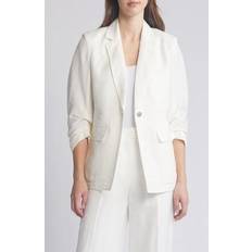 Anne Klein Blazers Anne Klein Gathered Sleeve Blend Blazer