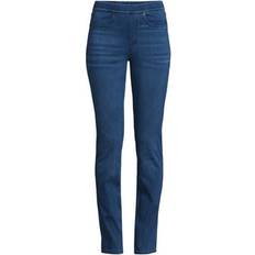 Lands' End Jeans Lands' End Women Plus Starfish Mid Rise Knit Denim Straight Jeans