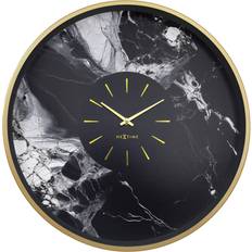 Marble Clocks Nextime Modern Classic Aluminium Gold 48cm W x 48cm H x 5cm D Wall Clock