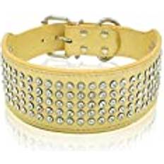 Huansun Dog Collars Crystal Studded Dogs Pet Collars