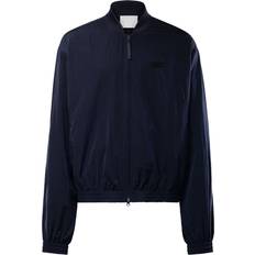 Reebok Women Outerwear Reebok Crinkle Panelled-nylon Track Jacket Womens Navy