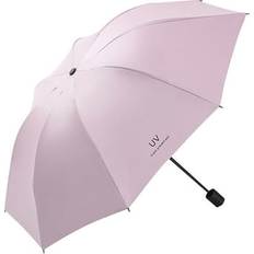 Umbrellas Ozmmyan Manual Three-fold Umbrella Black Glue Sunscreen Sunshade Umbrella Folding Sun Umbrella Umbrella Great Gifts Finder