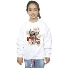 Orange Sweatshirts Children's Clothing Disney Lilo And Stitch Ohana Orange Hibiscus Sweatshirt White 5-6 Years