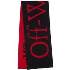 Off-White Women Scarfs Off-White Lunar New Year Bookish Gebreid Sjaal - Zwart