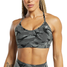 Gymshark Legacy Printed Sports Bra - Pitch Grey