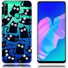 Huawei Mobiltillbehör Huawei Deco P40 Lite E skal Svart Katt