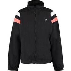 Fred Perry Jackets Fred Perry Mens Colour Block Shell Black Jacket Polyamide