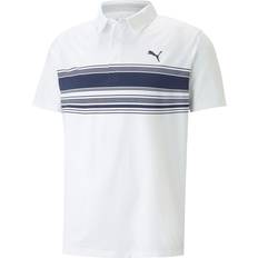 Puma Mattr Grind Golf Polo T-shirt Herre Hvid