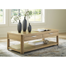 Ashley Brown Coffee Tables Ashley Signature Rencott Brown Coffee Table