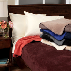 Ibena Sorrento Plush Blankets Blue