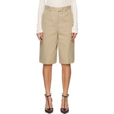 Ferragamo Trousers & Shorts Ferragamo Beige Four-Pocket Shorts 001 SAND/WHITE IT