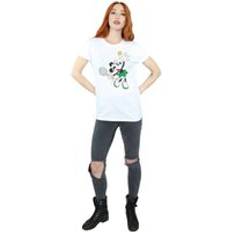 Boyfriend T-shirts Disney Minnie Mouse Tennis Cotton Boyfriend T-Shirt White