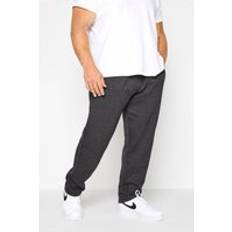 Kam Trousers Kam Mens Big & Tall Charcoal Grey Basic Joggers Big & Tall