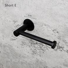 Steel Toilet Paper Holders Dechoicelife a-Short E black