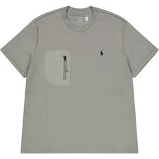 Polo Ralph Lauren Unisex T-shirts Polo Ralph Lauren Double-Knit Pocket T-Shirt Performance Grey, Unisex, Tøj, Tops, Grå
