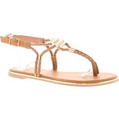 TPR - Women Sandals Apache Tan, Adults' Apache Womens Flat Sandals Toe-Post Blunt Buckle tan