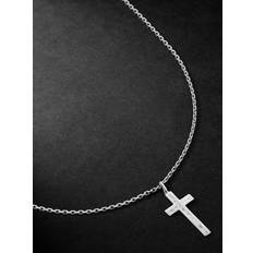 Men - White Gold Necklaces Sydney Evan White Gold Diamond Pendant Necklace Men Silver