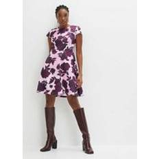 Bonprix Floral Skater Dress Pink Floral