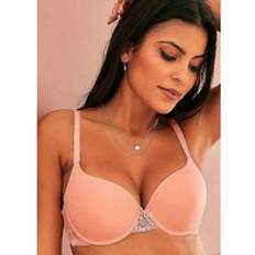 Nuance Underwired Padded T-Shirt Bra Apricot