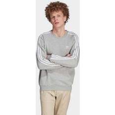 Adidas Grey Jumpers adidas Originals Three Stripe 'Adicolor' Sweatshirt Grey