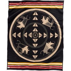 Pendleton Buffalo Nation Blanket Tan Filt Svart