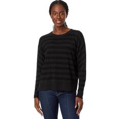 Smartwool Women Sweaters Smartwool Edgewood Boyfriend Crew Sweater Black Women's Clothing Black