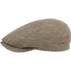 Stetson Brenscott Driver Flat Cap - Olivgrön