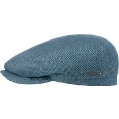 Stetson Taleco Wool Flat Cap with Linen blue