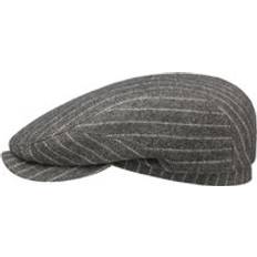 Stetson Wool Cotton Flat Cap brown-grey