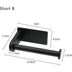 Steel Toilet Paper Holders Dechoicelife a-Short B black