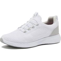 Walking Shoes Avia Slip On Shoes for Men Casual Comfortable Athletic Tennis Walking Sneakers for Men with Memory Foam White