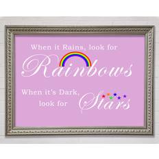 Happy Larry When It Rains Look For Rainbows 2 Framed Art