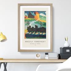 East Urban Home Railroad Kandinsky Picture Framed Art