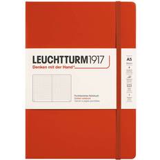 Bloc-notes vente Leuchtturm1917 367251 Carnet De Notes Medium (A5) Couverture Rigide 251 Pages Numérotées Fox Red Pointillé