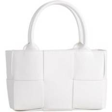 Where's That From 'Aurora' Top Handle Rectangle Bag With Square Pattern White One Size