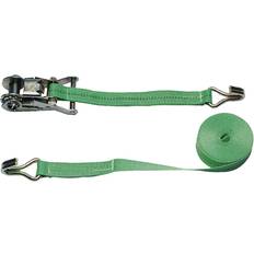 Bungee Cords & Ratchet Straps Kerbl Zurrgurt 6 m 25 2-teilig, Spitzhaken, Ratsche, grün, 3712