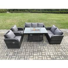 Garden & Outdoor Furniture Fimous Garden Wicker Outdoor Lounge Set