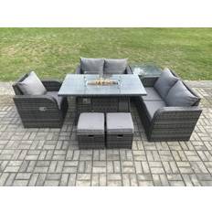 Garden & Outdoor Furniture Fimous Rattan Garden Outdoor Lounge Set