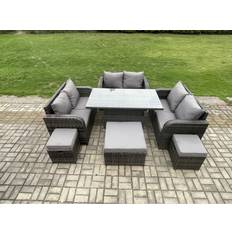 Garden & Outdoor Furniture Fimous Outdoor Love Sofa Patio Dining Set