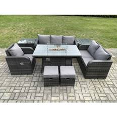 Garden & Outdoor Furniture Fimous Garden Wicker Outdoor Lounge Set